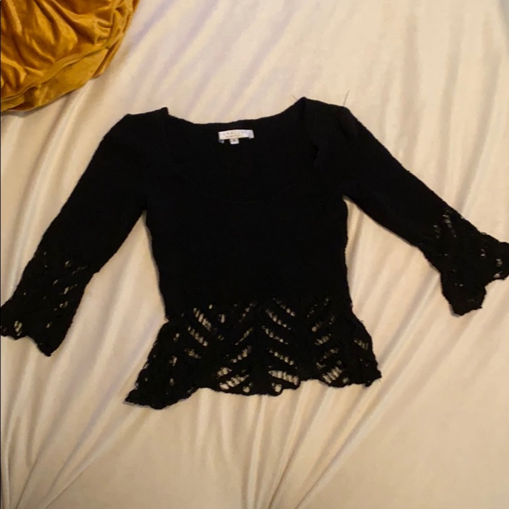 Black crop top